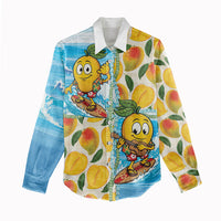 Aloha Hawaii Summer Women Casual Shirt Hawaiian Lei Surfing Mango Palaka Motifs LT14 - Polynesian Pride