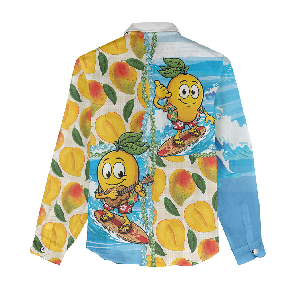 Aloha Hawaii Summer Women Casual Shirt Hawaiian Lei Surfing Mango Palaka Motifs LT14 - Polynesian Pride