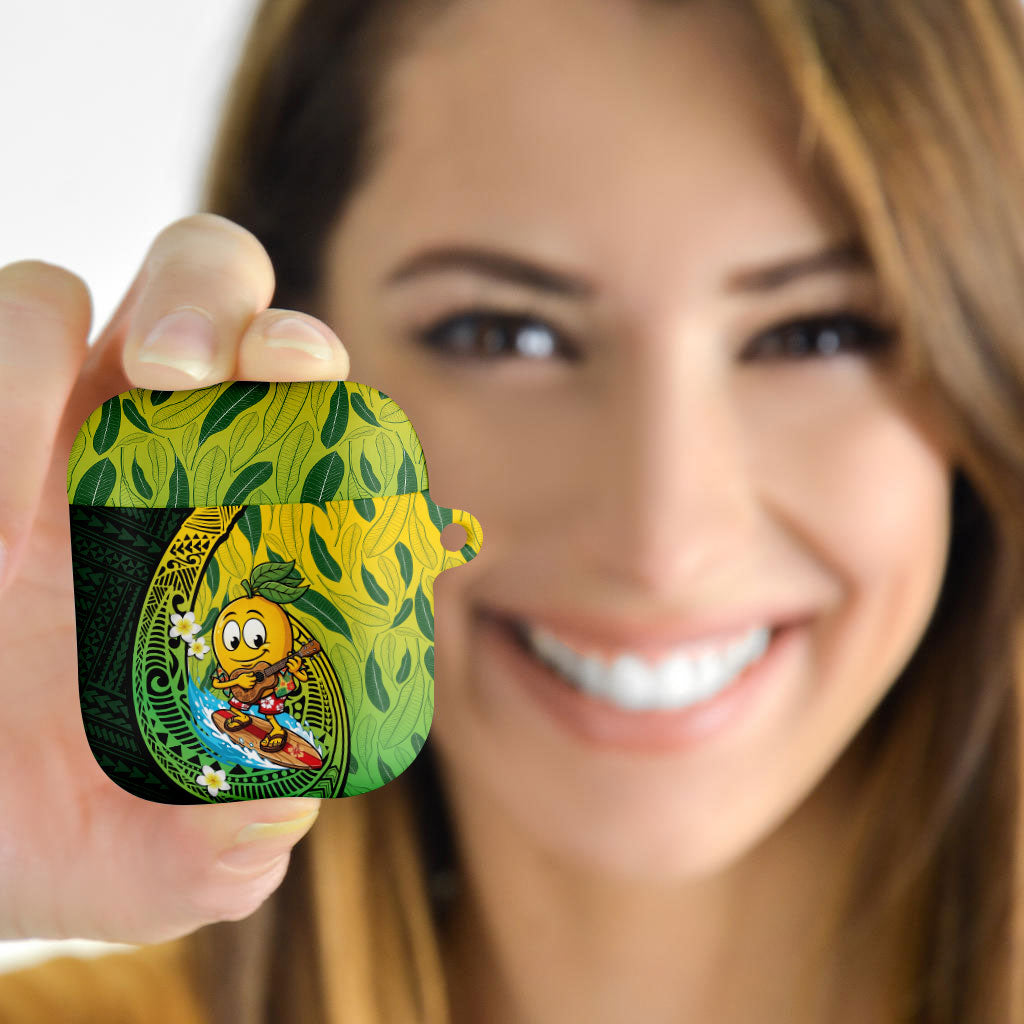 Hawaii Surfing Mango AirPods Case Manako Polynesian Fish Hook LT14 - Polynesian Pride