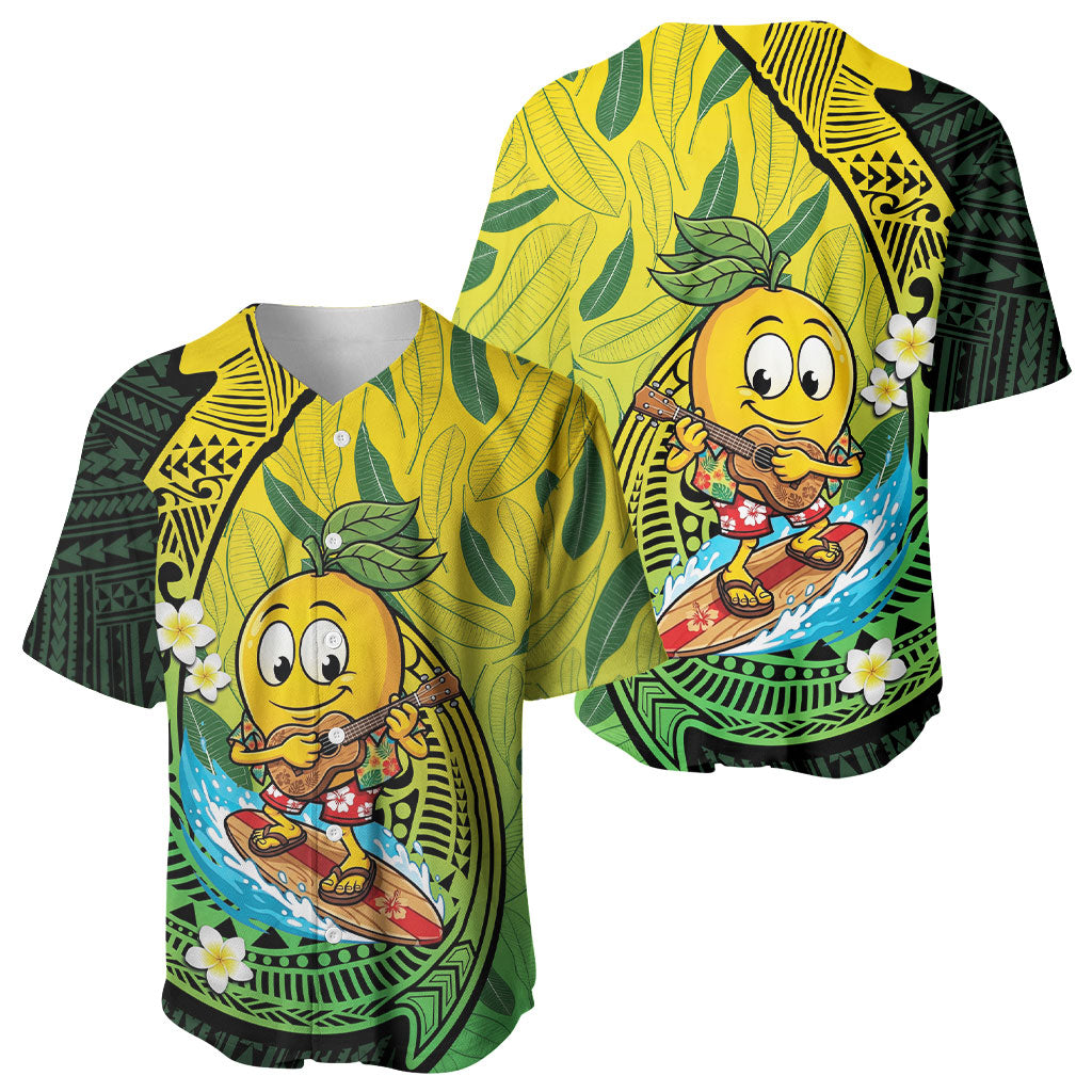 Hawaii Surfing Mango Baseball Jersey Manako Polynesian Fish Hook LT14 - Polynesian Pride