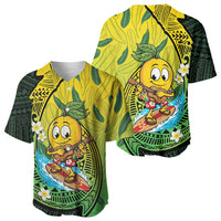 Hawaii Surfing Mango Baseball Jersey Manako Polynesian Fish Hook LT14 - Polynesian Pride