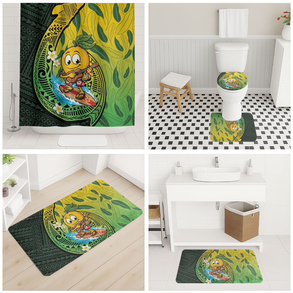 Hawaii Surfing Mango Bathroom Set Manako Polynesian Fish Hook LT14 - Polynesian Pride