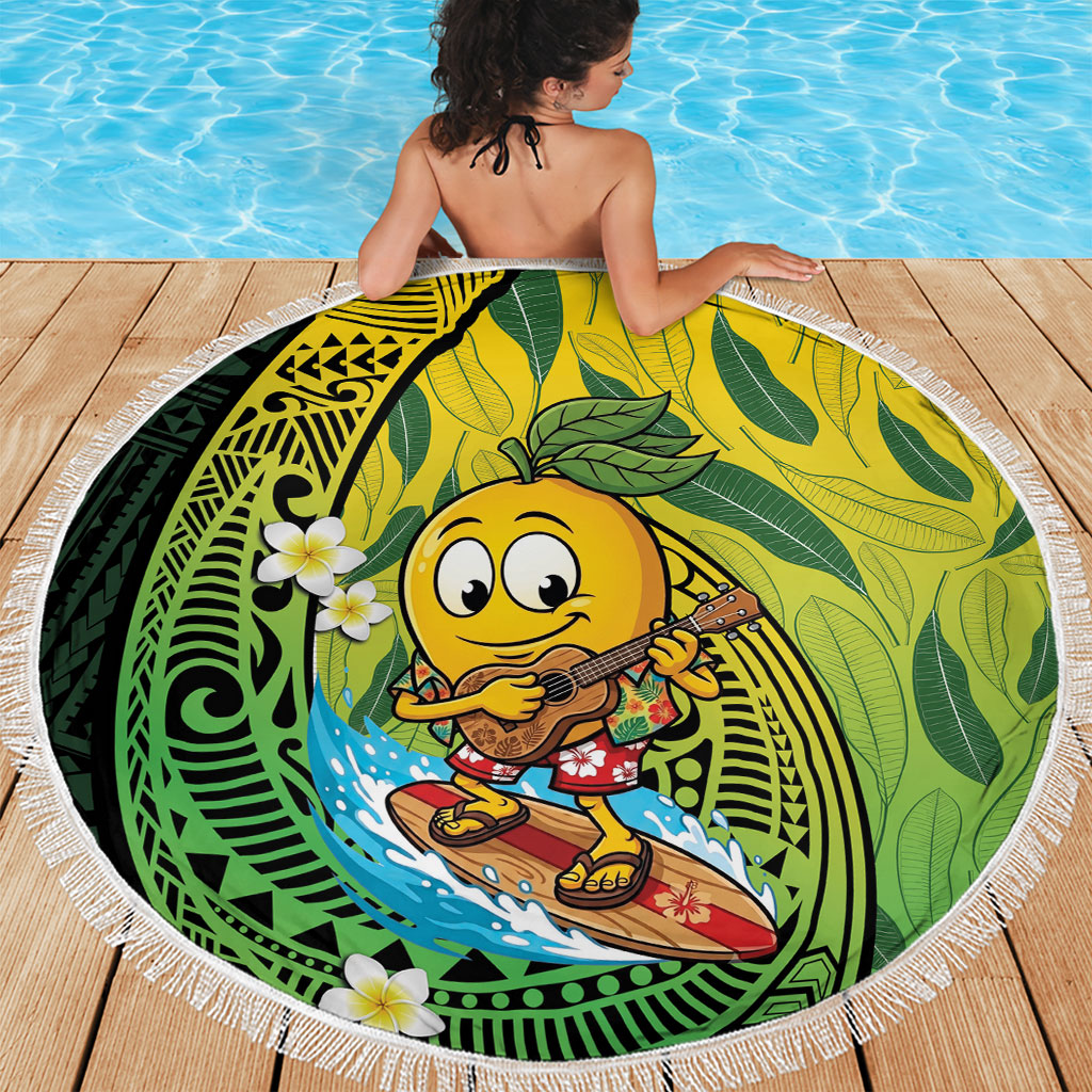 Hawaii Surfing Mango Beach Blanket Manako Polynesian Fish Hook LT14 - Polynesian Pride