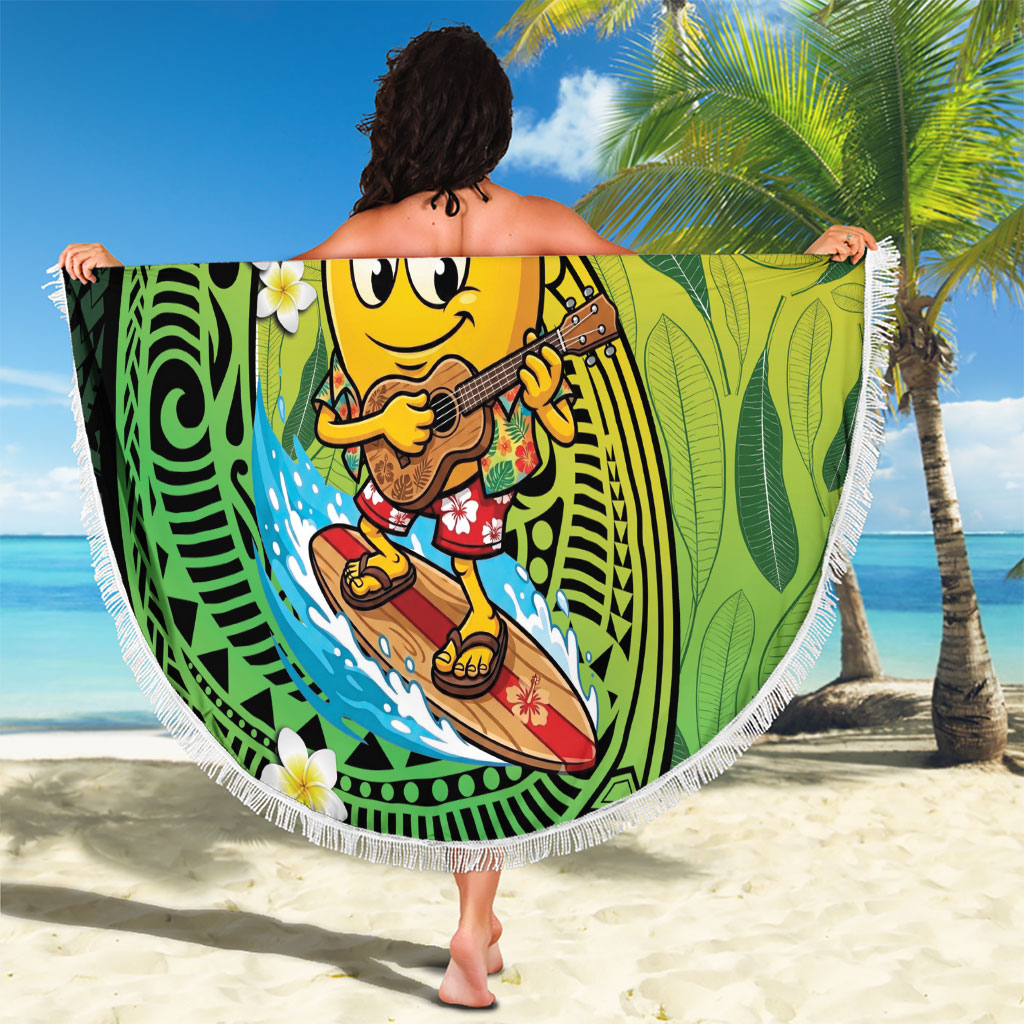 Hawaii Surfing Mango Beach Blanket Manako Polynesian Fish Hook LT14 - Polynesian Pride