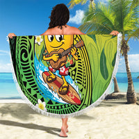 Hawaii Surfing Mango Beach Blanket Manako Polynesian Fish Hook LT14 - Polynesian Pride