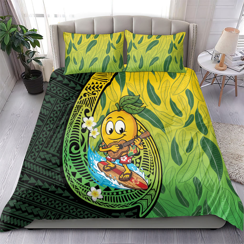 Hawaii Surfing Mango Bedding Set Manako Polynesian Fish Hook LT14 - Polynesian Pride