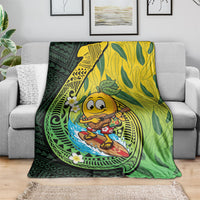 Hawaii Surfing Mango Blanket Manako Polynesian Fish Hook LT14 - Polynesian Pride