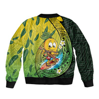 Hawaii Surfing Mango Bomber Jacket Manako Polynesian Fish Hook LT14 - Polynesian Pride