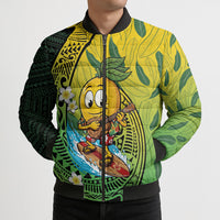 Hawaii Surfing Mango Bomber Puffer Jacket Manako Polynesian Fish Hook LT14 - Polynesian Pride