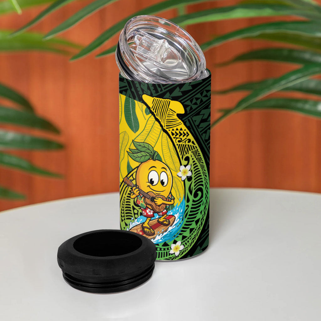 Hawaii Surfing Mango 4 in 1 Can Cooler Tumbler Manako Polynesian Fish Hook LT14 - Polynesian Pride