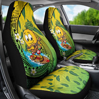 Hawaii Surfing Mango Car Seat Cover Manako Polynesian Fish Hook LT14 - Polynesian Pride