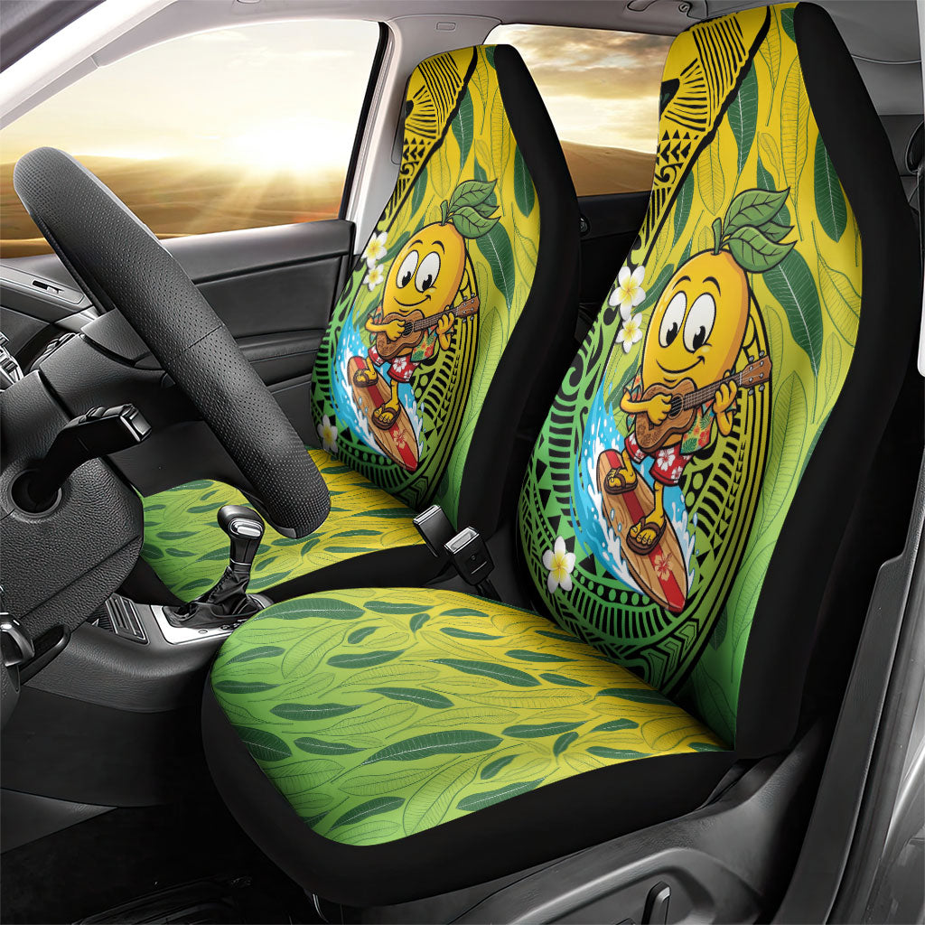 Hawaii Surfing Mango Car Seat Cover Manako Polynesian Fish Hook LT14 - Polynesian Pride