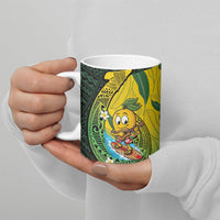 Hawaii Surfing Mango Ceramic Mug Manako Polynesian Fish Hook LT14 - Polynesian Pride