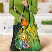Hawaii Surfing Mango Grocery Bag Manako Polynesian Fish Hook LT14 - Polynesian Pride