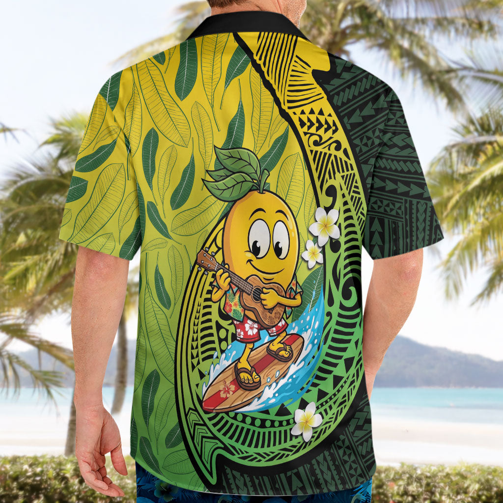 Hawaii Surfing Mango Hawaiian Shirt Manako Polynesian Fish Hook LT14 - Polynesian Pride