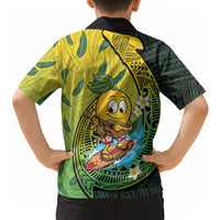 Hawaii Surfing Mango Hawaiian Shirt Manako Polynesian Fish Hook LT14 - Polynesian Pride