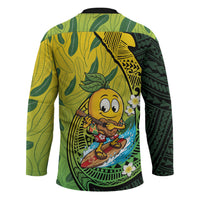 Hawaii Surfing Mango Hockey Jersey Manako Polynesian Fish Hook LT14 - Polynesian Pride