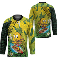 Hawaii Surfing Mango Hockey Jersey Manako Polynesian Fish Hook LT14 - Polynesian Pride