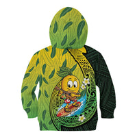 Hawaii Surfing Mango Kid Hoodie Manako Polynesian Fish Hook LT14 - Polynesian Pride