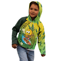 Hawaii Surfing Mango Kid Hoodie Manako Polynesian Fish Hook LT14 - Polynesian Pride