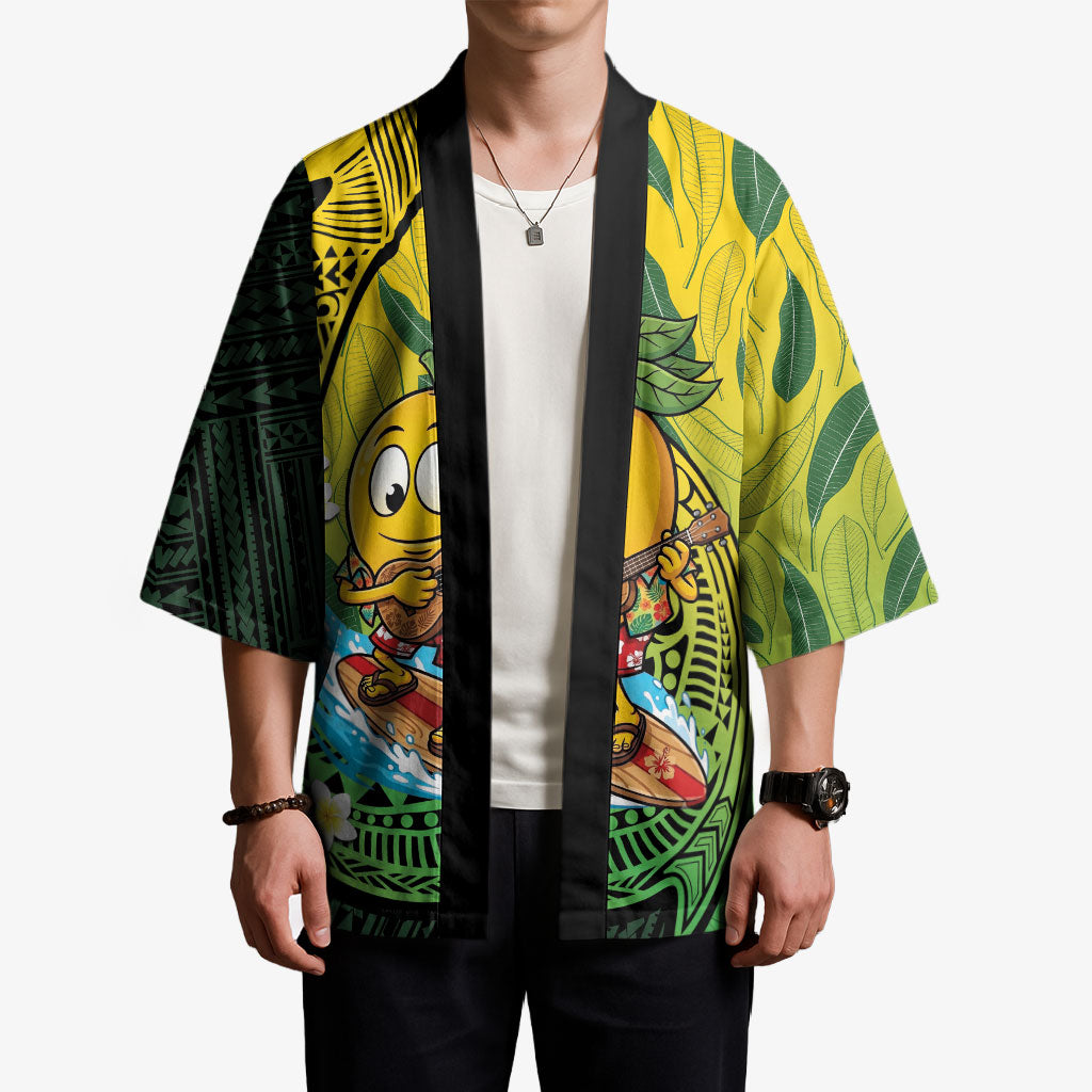 Hawaii Surfing Mango Kimono Manako Polynesian Fish Hook LT14 - Polynesian Pride