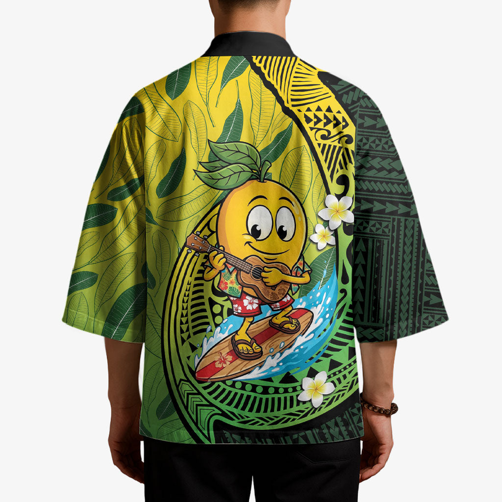 Hawaii Surfing Mango Kimono Manako Polynesian Fish Hook LT14 - Polynesian Pride