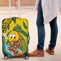 Hawaii Surfing Mango Luggage Cover Manako Polynesian Fish Hook LT14 Green - Polynesian Pride