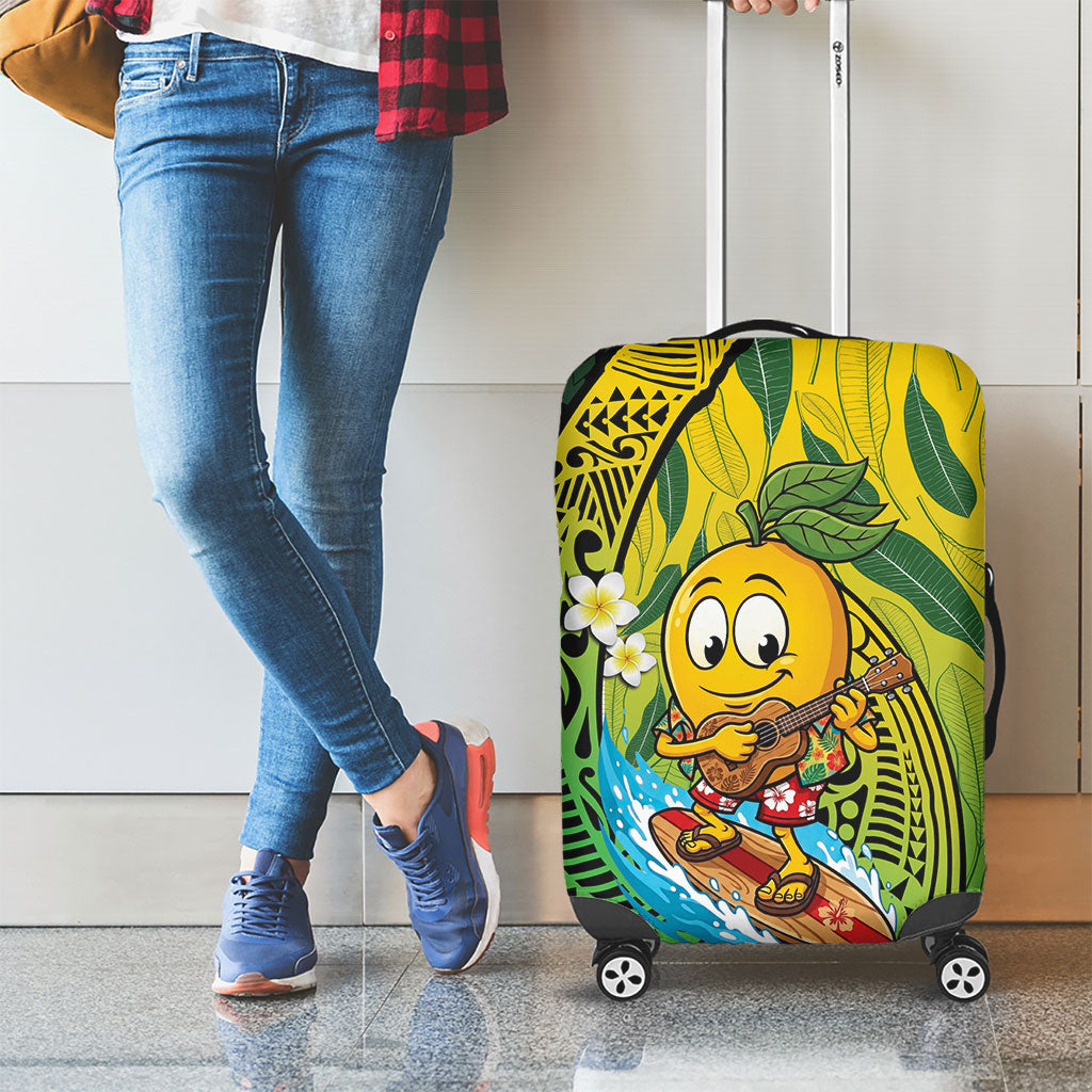 Hawaii Surfing Mango Luggage Cover Manako Polynesian Fish Hook LT14 - Polynesian Pride