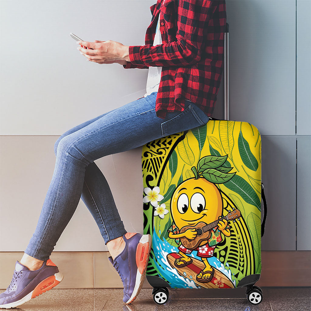 Hawaii Surfing Mango Luggage Cover Manako Polynesian Fish Hook LT14 - Polynesian Pride