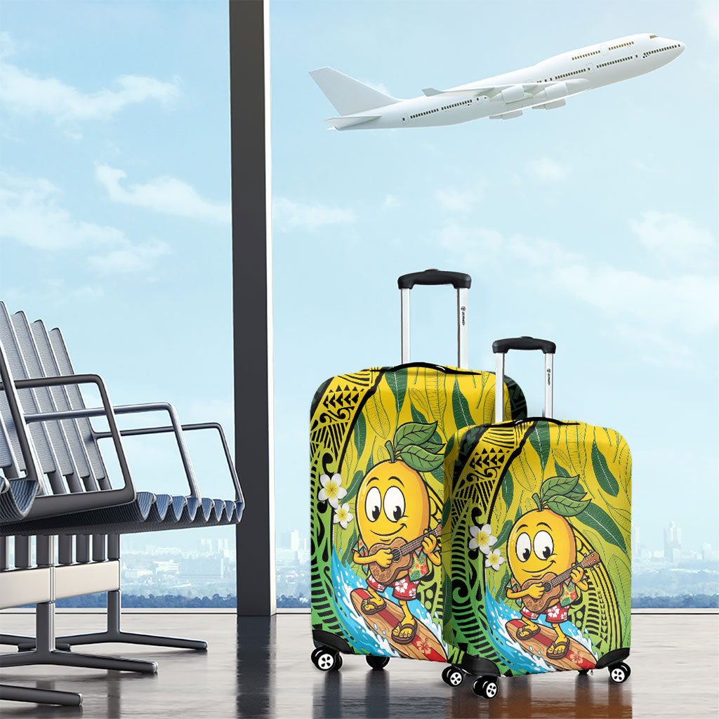 Hawaii Surfing Mango Luggage Cover Manako Polynesian Fish Hook LT14 - Polynesian Pride