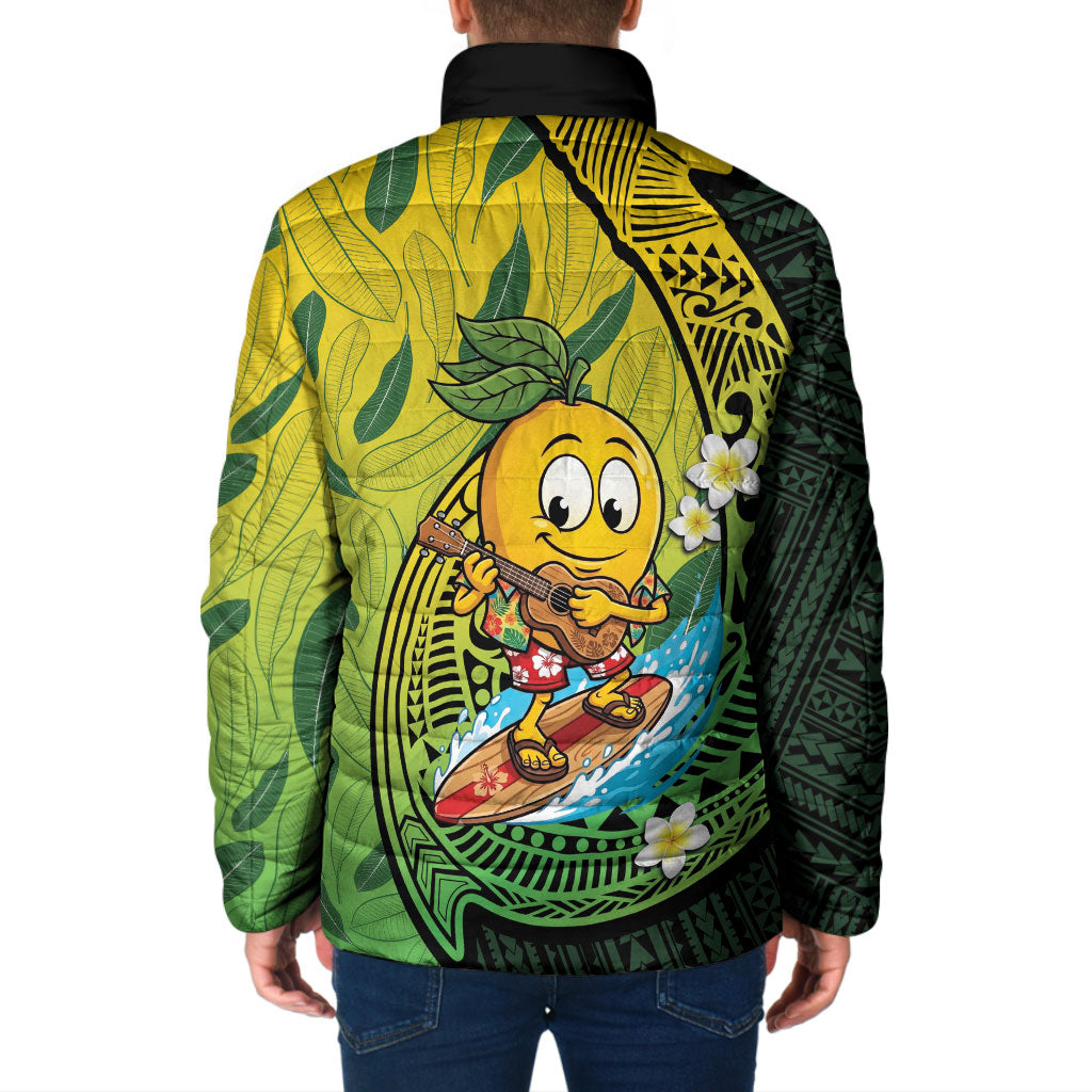 Hawaii Surfing Mango Padded Jacket Manako Polynesian Fish Hook LT14 - Polynesian Pride