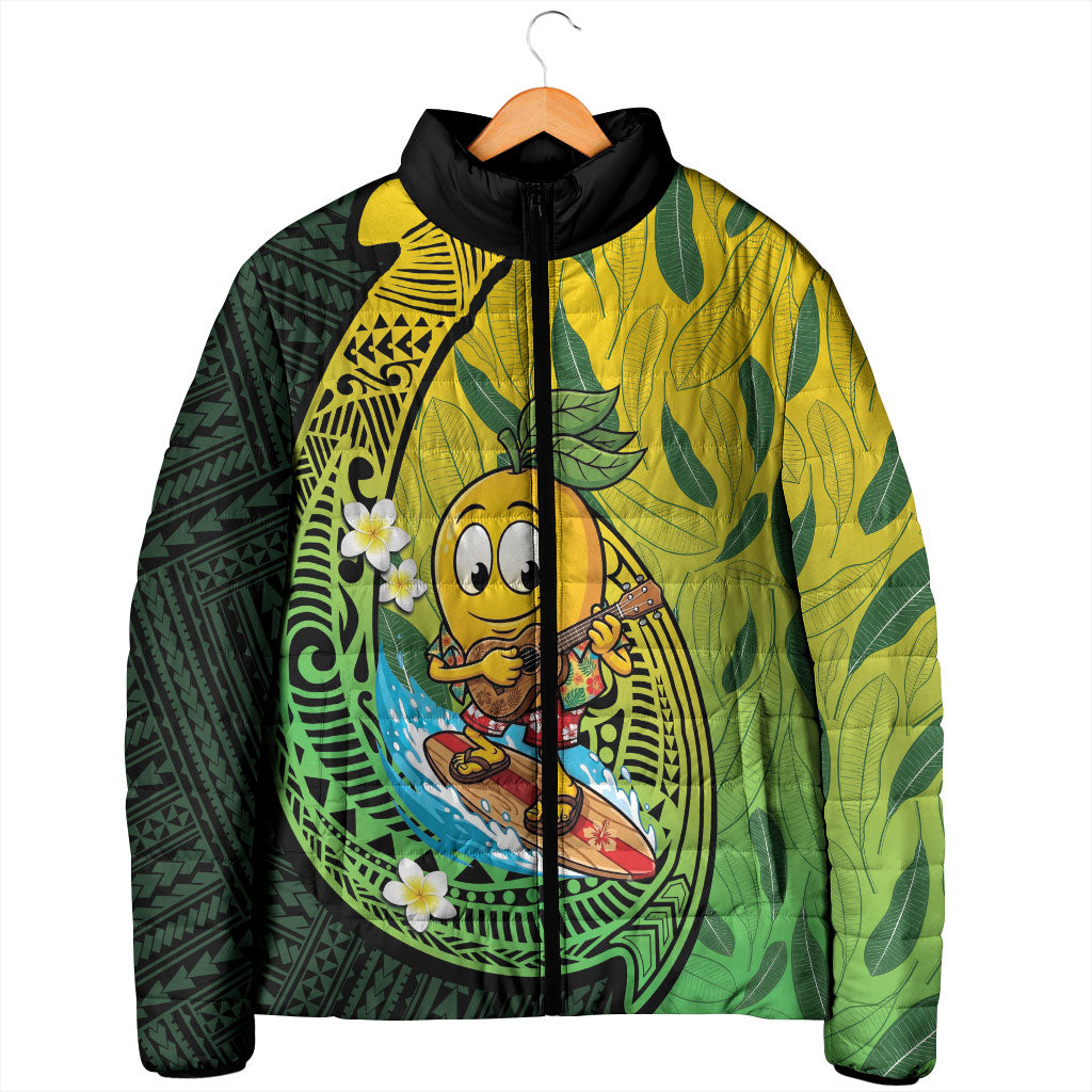 Hawaii Surfing Mango Padded Jacket Manako Polynesian Fish Hook LT14 - Polynesian Pride