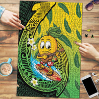 Hawaii Surfing Mango Puzzle Manako Polynesian Fish Hook LT14 Green - Polynesian Pride