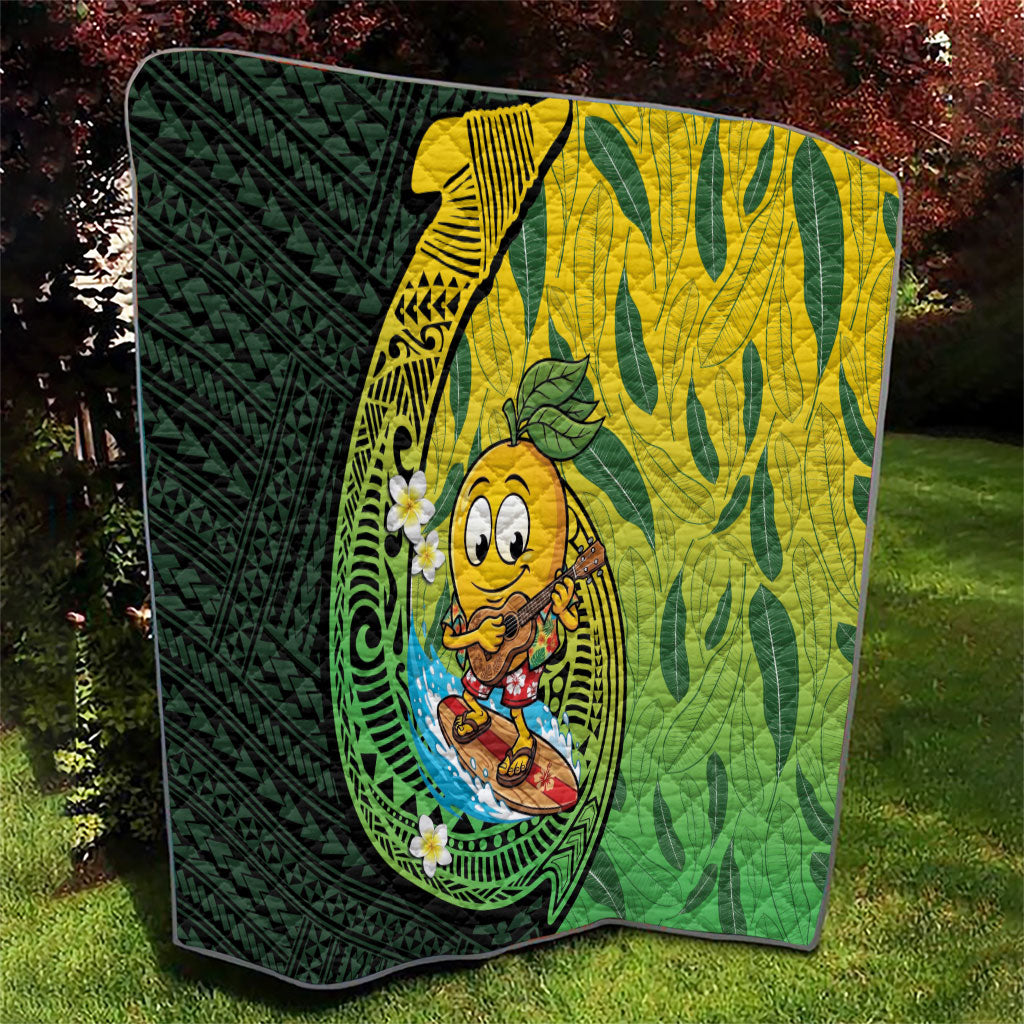 Hawaii Surfing Mango Quilt Manako Polynesian Fish Hook LT14 - Polynesian Pride