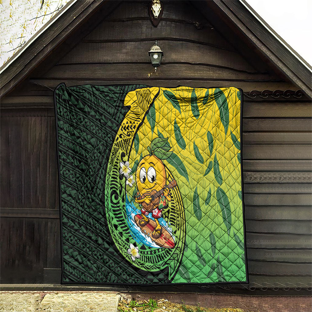 Hawaii Surfing Mango Quilt Manako Polynesian Fish Hook LT14 - Polynesian Pride