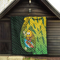 Hawaii Surfing Mango Quilt Manako Polynesian Fish Hook LT14 - Polynesian Pride