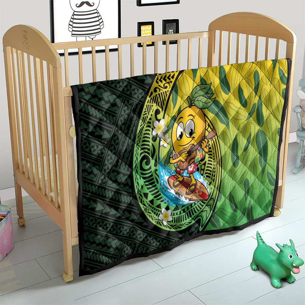 Hawaii Surfing Mango Quilt Manako Polynesian Fish Hook LT14 - Polynesian Pride