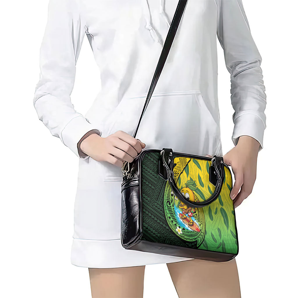 Hawaii Surfing Mango Shoulder Handbag Manako Polynesian Fish Hook LT14 - Polynesian Pride