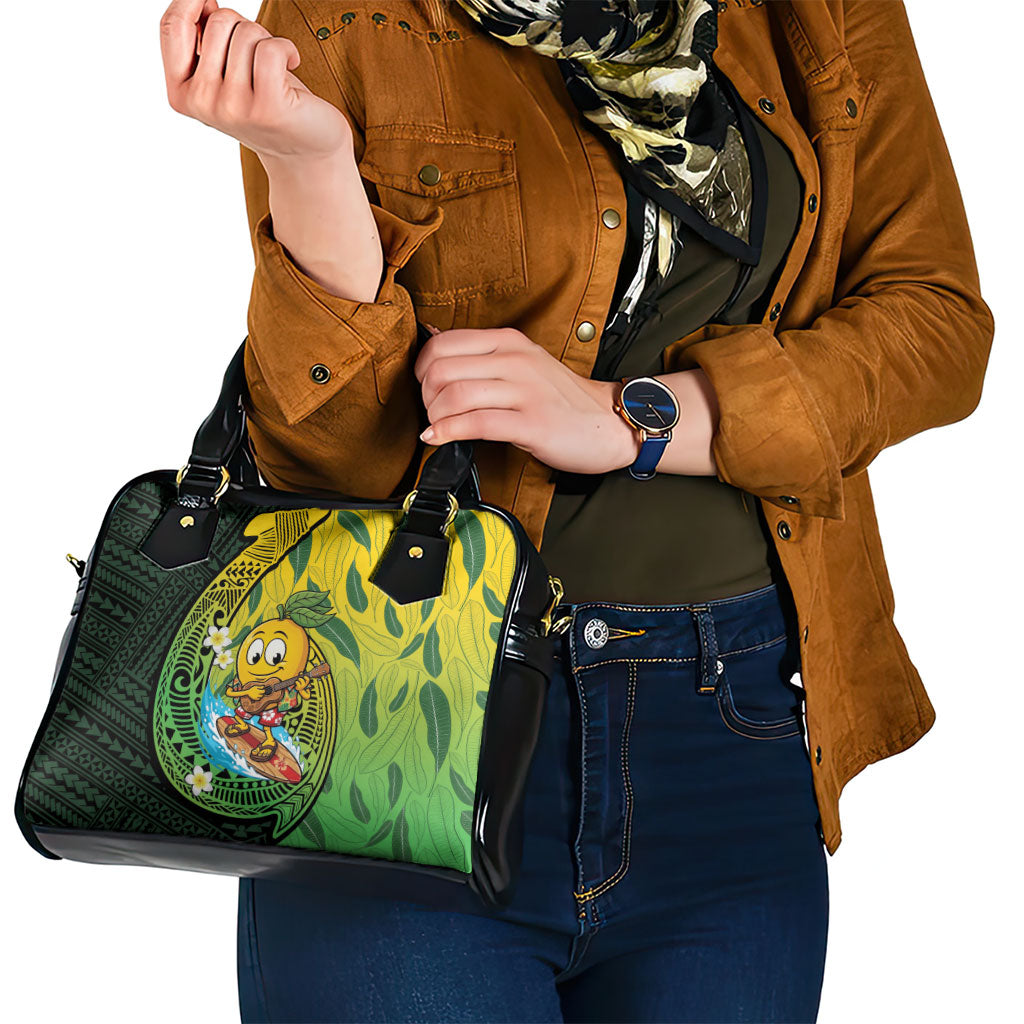 Hawaii Surfing Mango Shoulder Handbag Manako Polynesian Fish Hook LT14 - Polynesian Pride