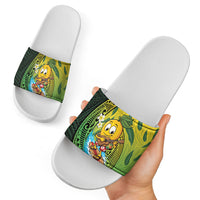 Hawaii Surfing Mango Slide Sandals Manako Polynesian Fish Hook LT14 - Polynesian Pride