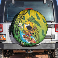 Hawaii Surfing Mango Spare Tire Cover Manako Polynesian Fish Hook LT14 Green - Polynesian Pride