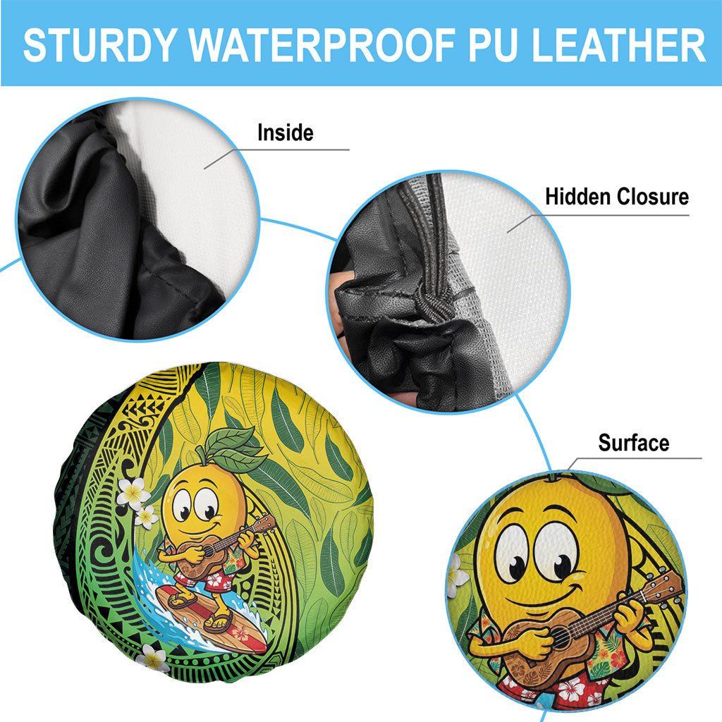 Hawaii Surfing Mango Spare Tire Cover Manako Polynesian Fish Hook LT14 - Polynesian Pride