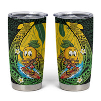 Hawaii Surfing Mango Tumbler Cup Manako Polynesian Fish Hook LT14 Green - Polynesian Pride