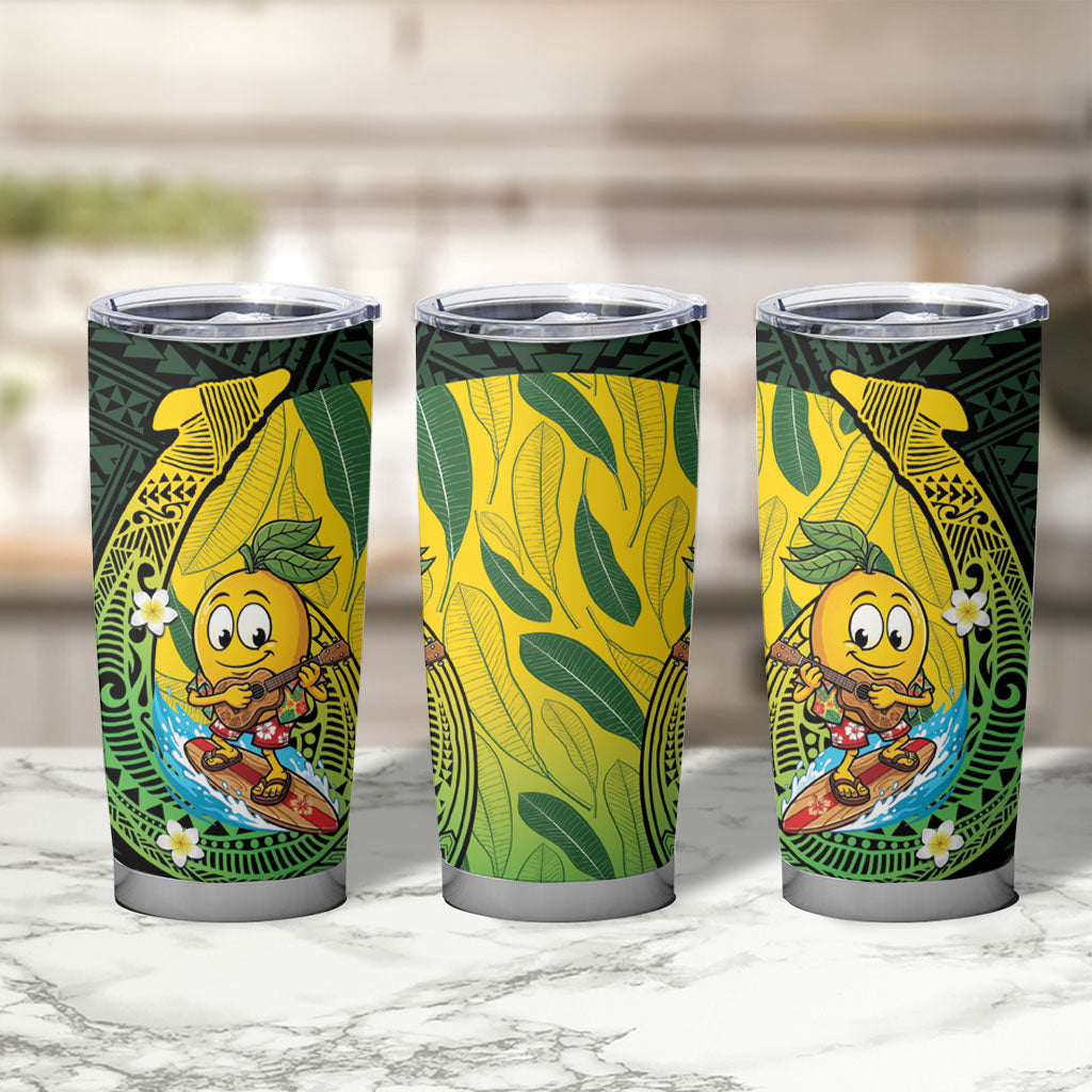 Hawaii Surfing Mango Tumbler Cup Manako Polynesian Fish Hook LT14 - Polynesian Pride