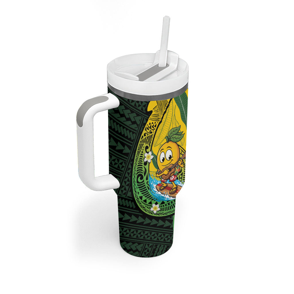 Hawaii Surfing Mango Tumbler With Handle Manako Polynesian Fish Hook LT14 - Polynesian Pride