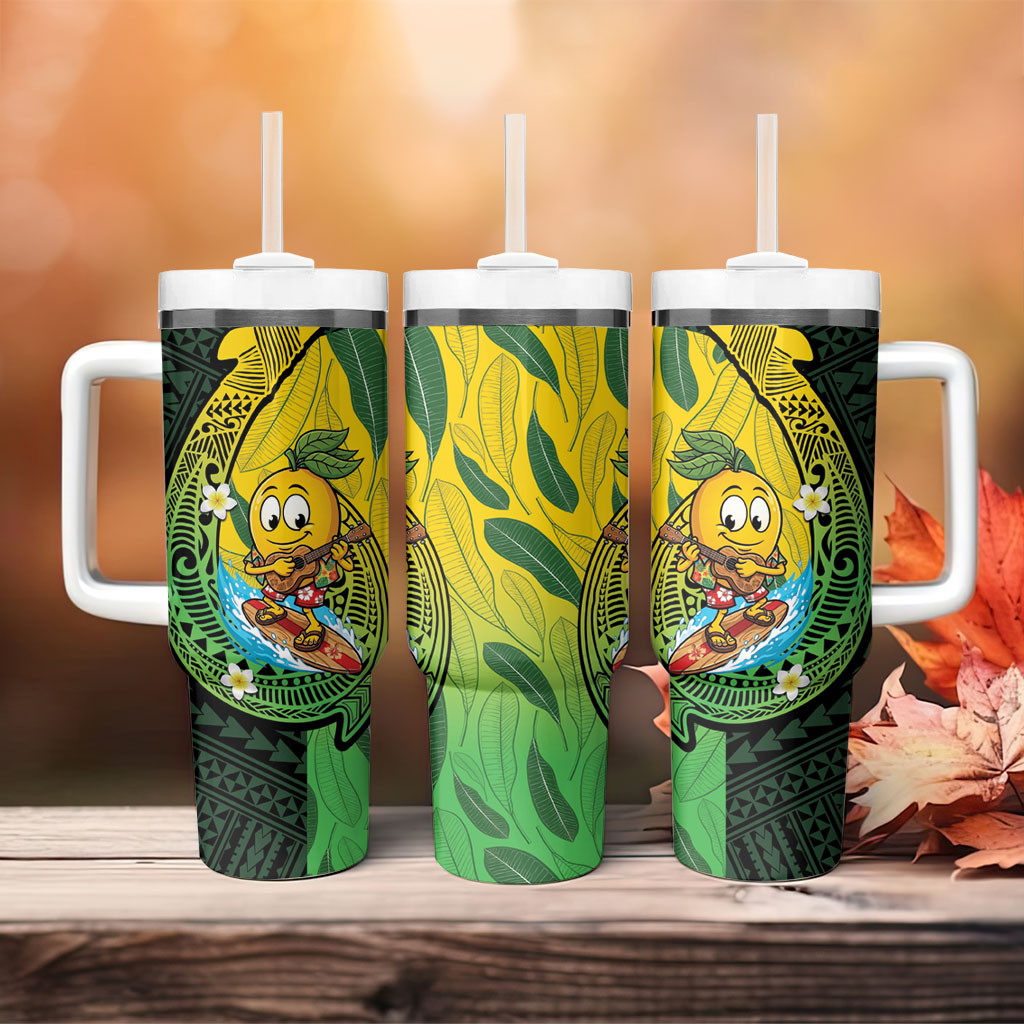 Hawaii Surfing Mango Tumbler With Handle Manako Polynesian Fish Hook LT14 - Polynesian Pride