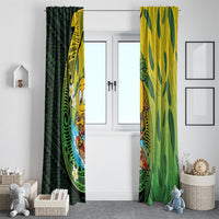 Hawaii Surfing Mango Window Curtain Manako Polynesian Fish Hook LT14 - Polynesian Pride