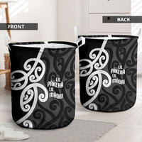 Lil Pakeha Lil Maori New Zealand Laundry Basket Kiwi Proud Mangopare Pattern LT14 - Polynesian Pride