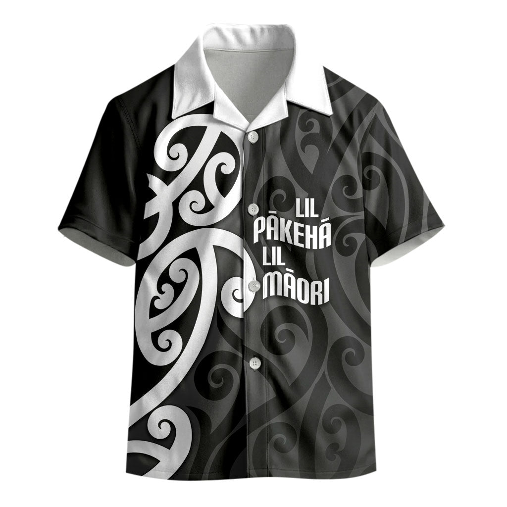 Lil Pakeha Lil Maori New Zealand Kid Hawaiian Shirt Kiwi Proud Mangopare Pattern LT14 - Polynesian Pride