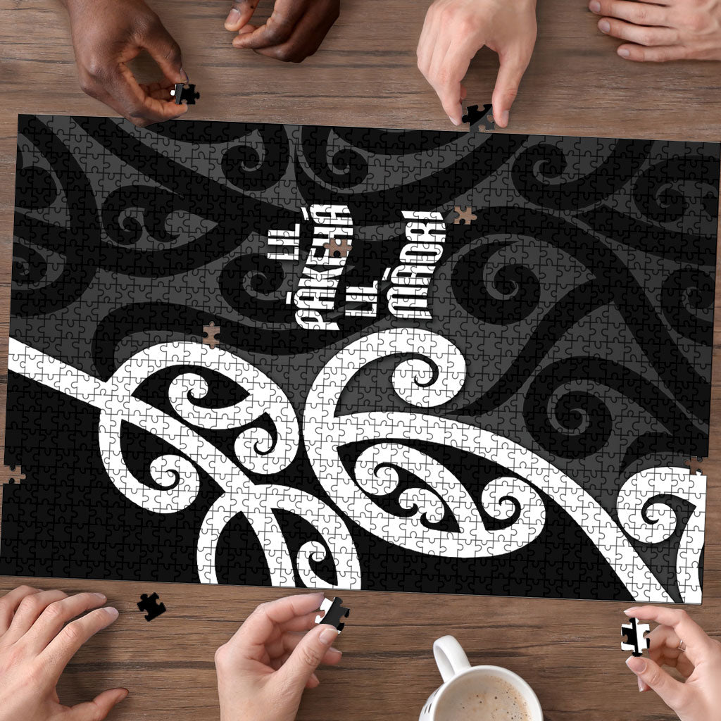 Lil Pakeha Lil Maori New Zealand Puzzle Kiwi Proud Mangopare Pattern LT14 - Polynesian Pride
